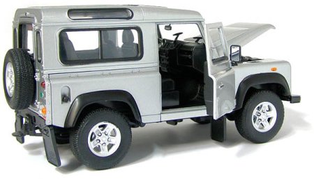 Welly Машинка Land Rover Defender I / цвет белый