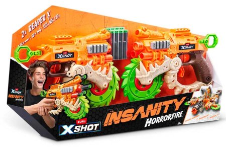 Zuru Игровой набор X-Shot Insanity Horror Fire Reaper X 2