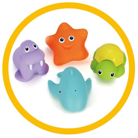 Жирафики Игрушка-рыбалка для купания "Акула" с 4-мя игрушками