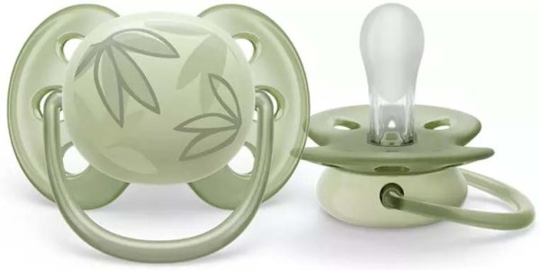 Avent Пустышка Ultra soft силиконовая, 0-6 месяцев / цвет зеленый