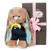 Jack and Lin  Мягкая игрушка Зайчик Жак в Морском Костюмчике, 25 см, в Коробке