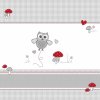 Roba Прямоугольный манеж с бампером Adam&Owl / цвет белый