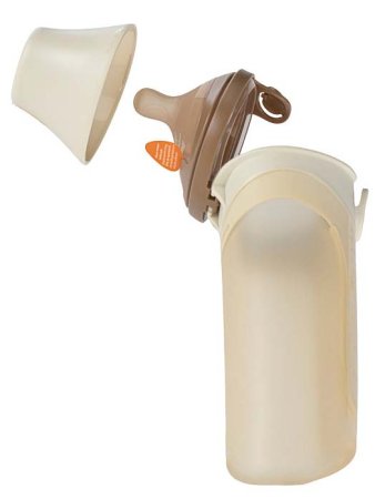 Nice Papa Бутылочка антиколиковая Silicone, с 7 месяцев, 240 мл / цвет коричневый