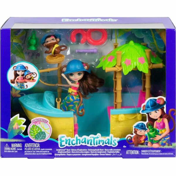 игрушка Enchantimals® Набор игровой Джунгли-лодка