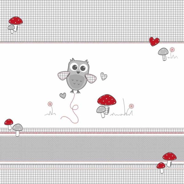 Roba Прямоугольный манеж с бампером Adam&Owl / цвет белый