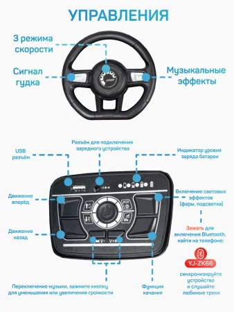 Джип детский электромобиль TR116 (Красный)