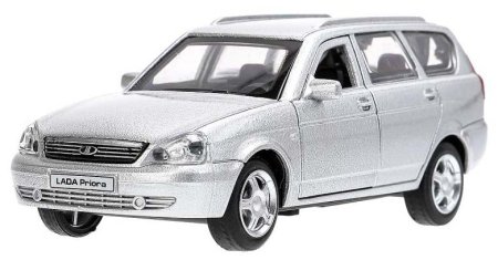 Технопарк Металлическая модель «Lada Priora» / цвет серебристый