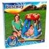Bestway Бассейн надувной Конфетка с навесом от солнца 52270 / цвет голубой, красный