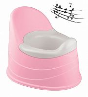 Пластишка Детский музыкальный горшок / цвет Светло-розовый					