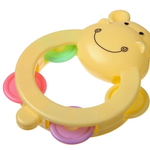 Крошка Я Погремушка-бубен «Бегемотик»