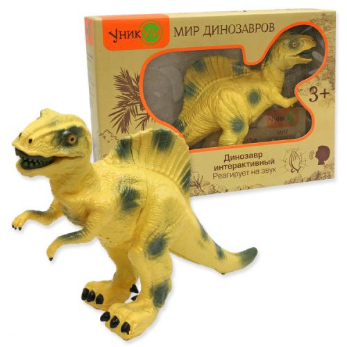Динозавр (Спинозавр) интерактивный: реагирует на хлопки, голос р/у