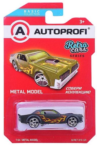 Autoprofi Машинка коллекционная 1:64 Retro Cars / цвет зелёный