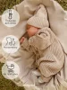 Amarobaby Комбинезон вязаный детский демисезонный Pure Love Tot, размер 56 / цвет бежевый