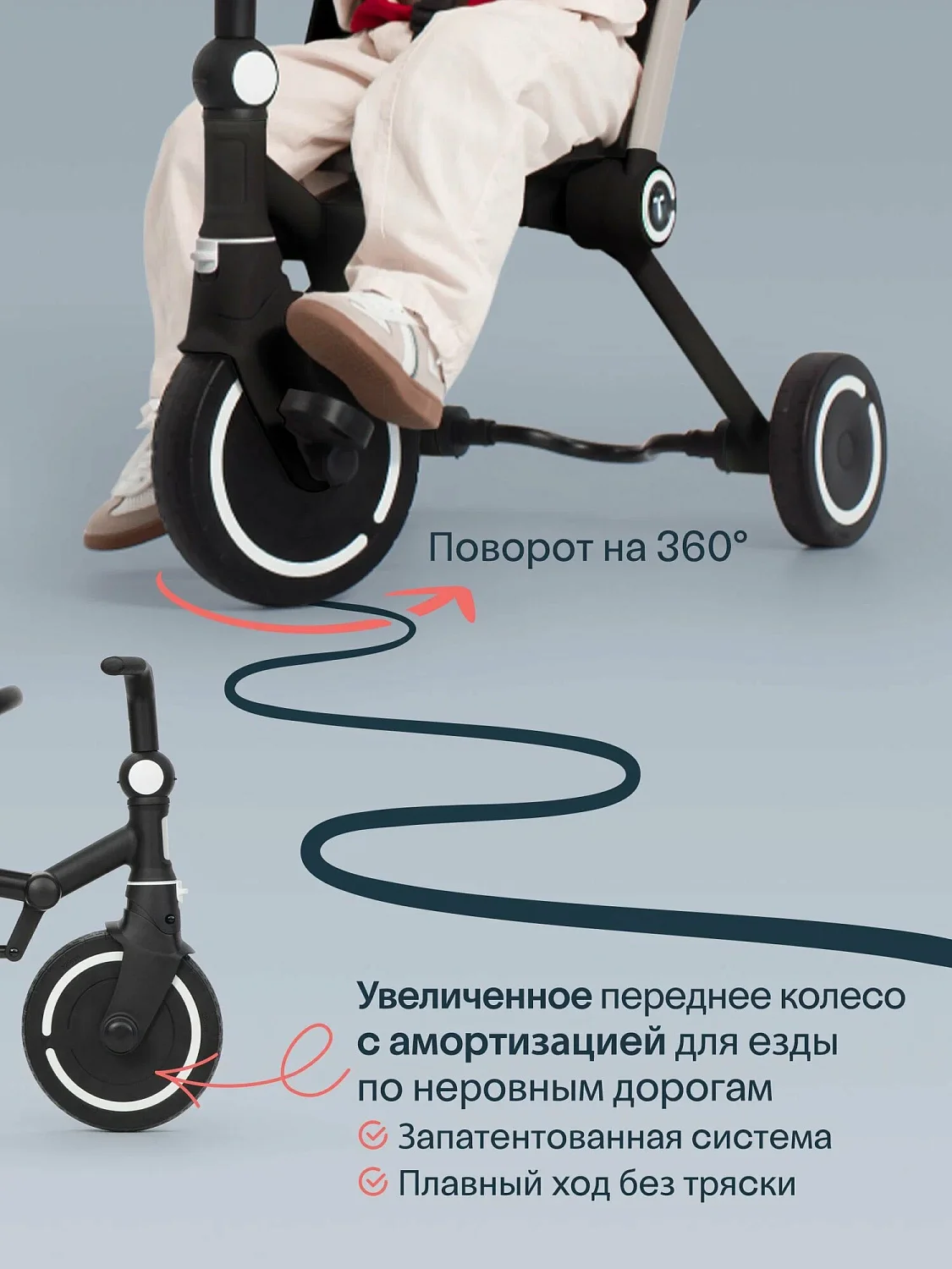 Трехколесный складной велосипед SmarTrike Wonder +