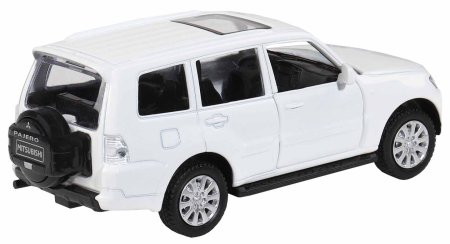 Автопанорама Металлическая лицензионная машинка Mitsubishi Pajero 4WD turbo / цвет белый