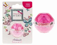 Lukky Блеск для губ "Даймонд" с ароматом конфет / цвет фуксия-розово-сиреневый					