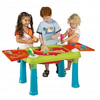 Keter стол Creative для детского творчества и игры с водой и песком, Бирюзовый/Красный  (79x56x50h)					