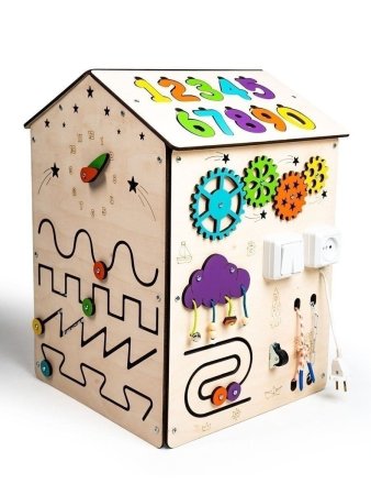 BusyPlay Бизидом Большой Домик 40х55х40см
