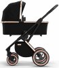 Moon Коляска 2 в 1 Style Rocca / цвет Rosegold (черный, рама розовое золото)