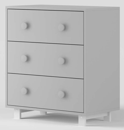 Incanto Комод Papi Lux 800/3 / цвет серый-белый