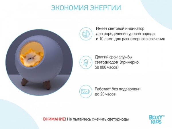 Roxy Kids Ночник "Домик для котёнка"