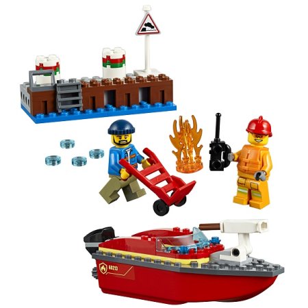 Lego Конструктор City "Пожар в порту"