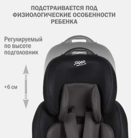Siger Автокресло SG517 (9-36 кг) / цвет черный графит стар