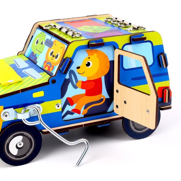 Лесная мастерская Бизиборд "Машинка" 7334345