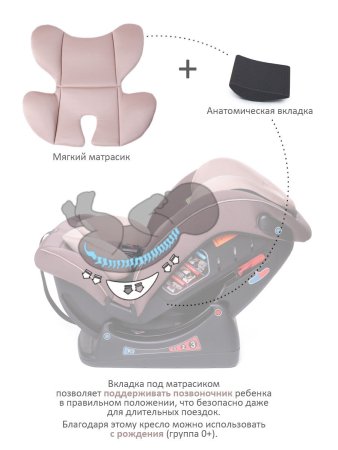 Babyсare Детское автокресло Troner гр 0+/I/II/III, 0-36, (0-12лет), цвет / Шоколадный-Бежевый (Chocolate-Beige) 